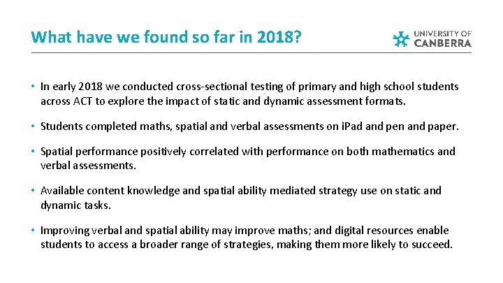 What have we found so far in 2018? • In early 2018 we conducted What have we found so far in 2018? • In early 2018 we conducted