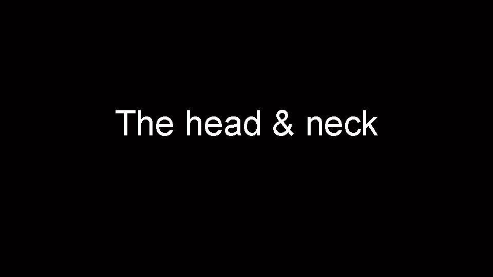 The head & neck 