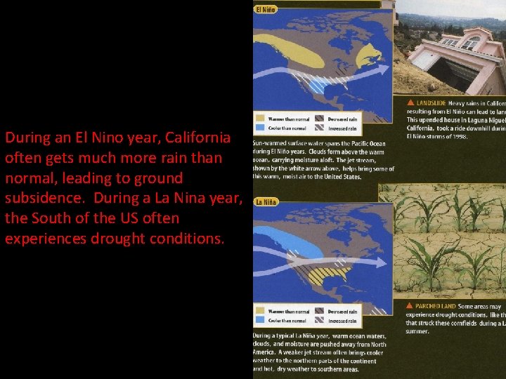 During an El Nino year, California often gets much more rain than normal, leading