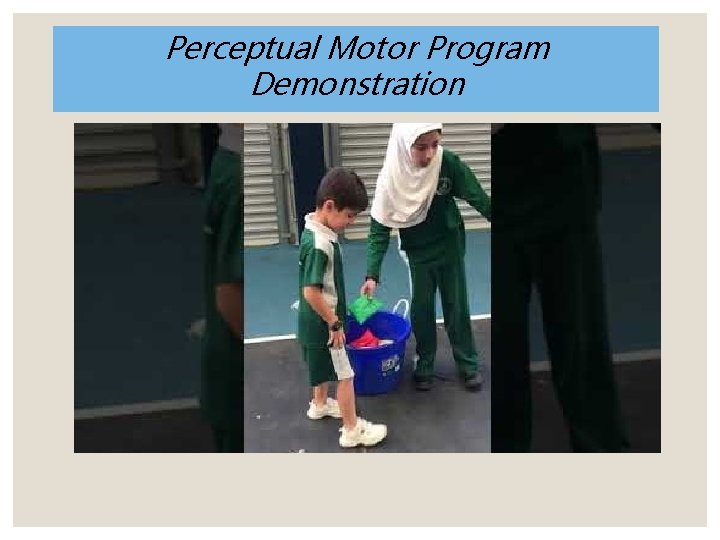Perceptual Motor Program Demonstration 