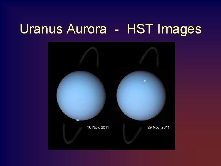 Uranus Aurora - HST Images 