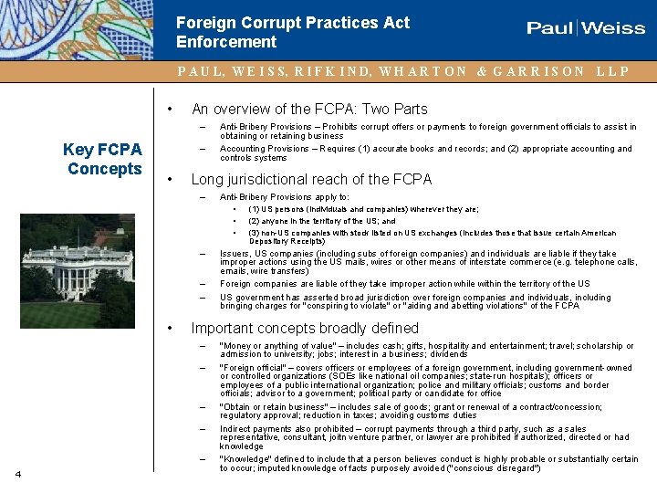 Foreign Corrupt Practices Act Enforcement P A U L, W E I S S,