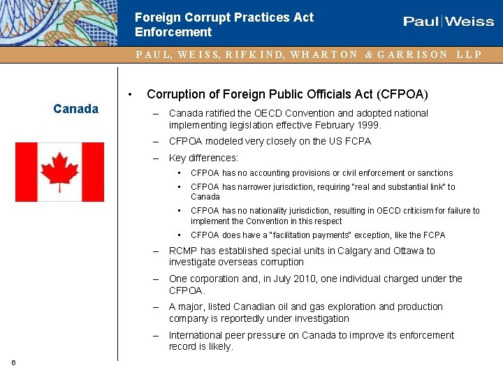 Foreign Corrupt Practices Act Enforcement P A U L, W E I S S,