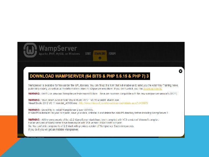 COMO INSTALAR WAMPSERVER EN WINDOWS 7 INICIAMOS Descarga