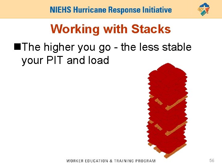 Working with Stacks n. The higher you go - the less stable your PIT