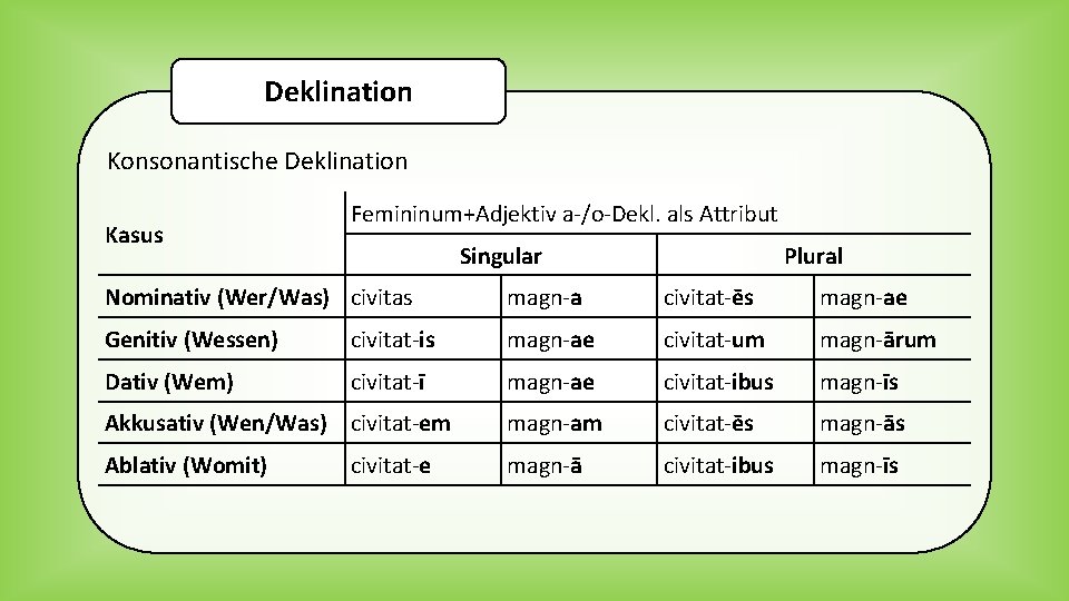 Was Ist Eine Deklination Deutsch slidetodoc.com