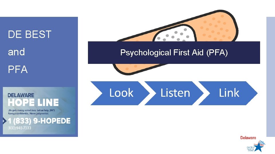 DE BEST and PFA Psychological First Aid (PFA) 