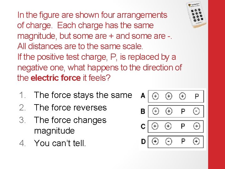 In the figure are shown four arrangements of charge. Each charge has the same