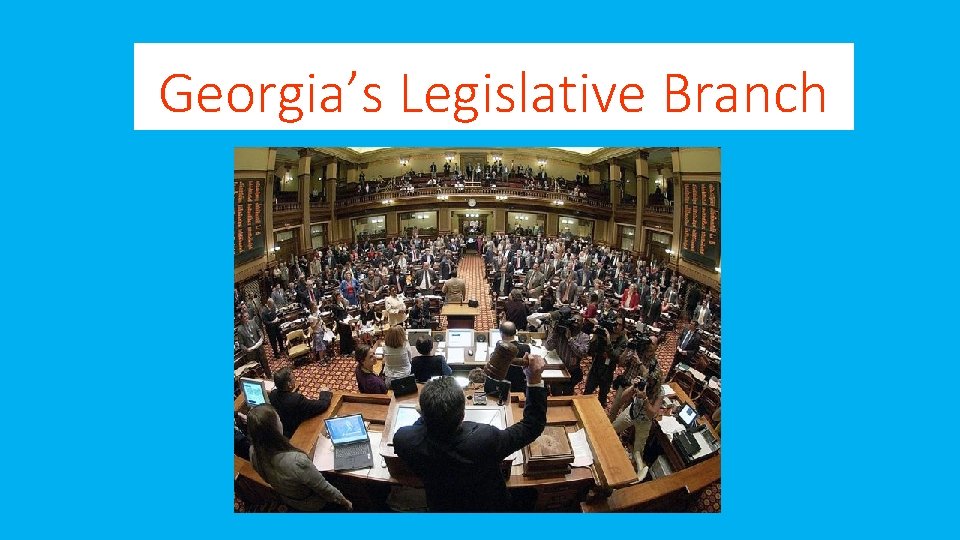 Georgia’s Legislative Branch 