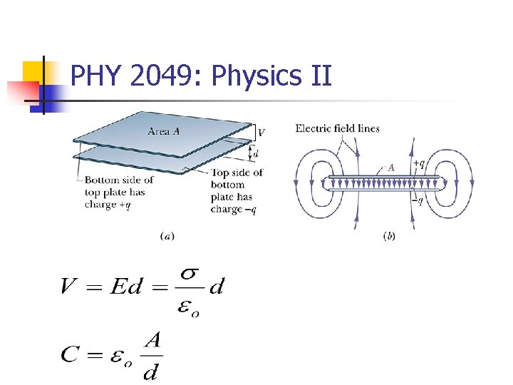 PHY 2049: Physics II 