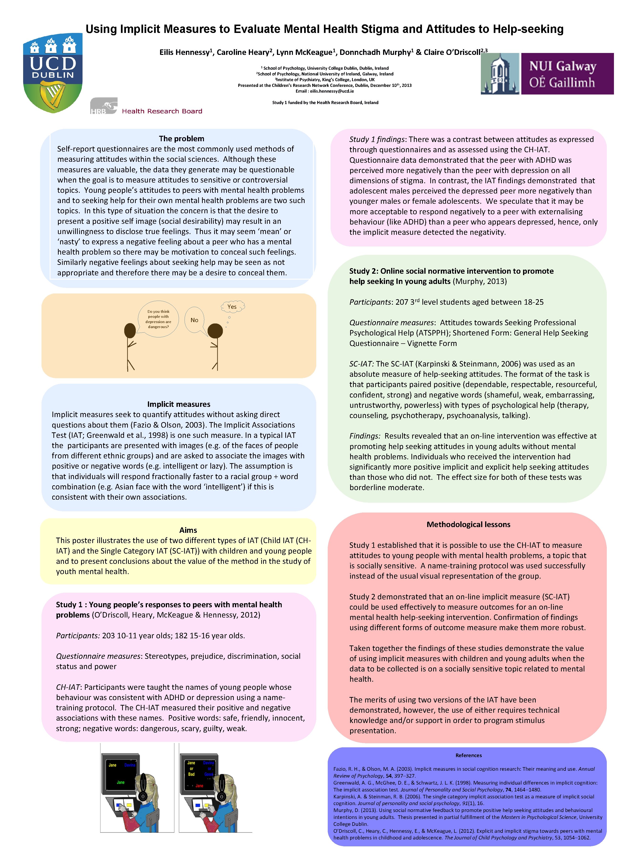 Using Implicit Measures to Evaluate Mental Health Stigma and Attitudes to Help-seeking Eilis Hennessy