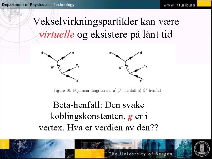 Vekselvirkningspartikler kan være virtuelle og eksistere på lånt tid Normal text - click to