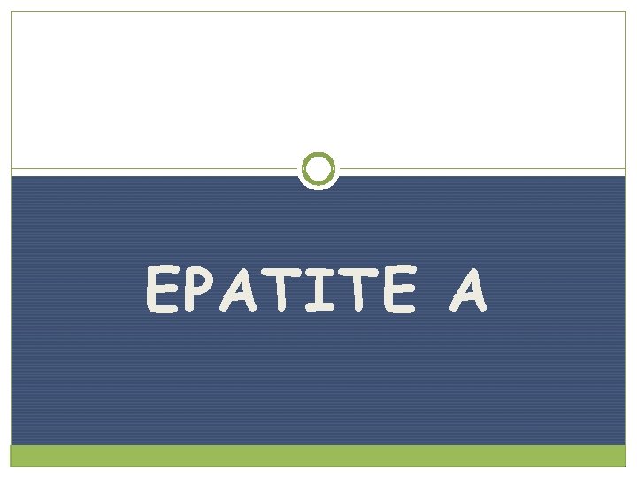 EPATITE A 