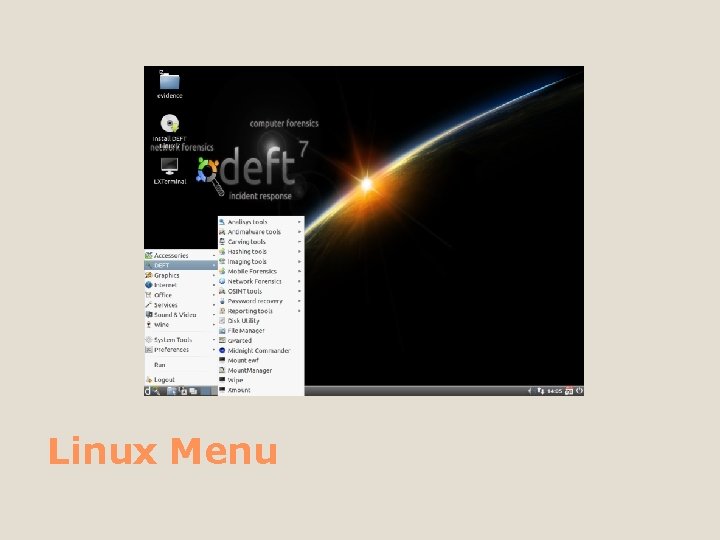 Linux Menu 