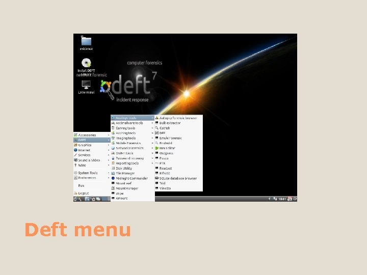 Deft menu 