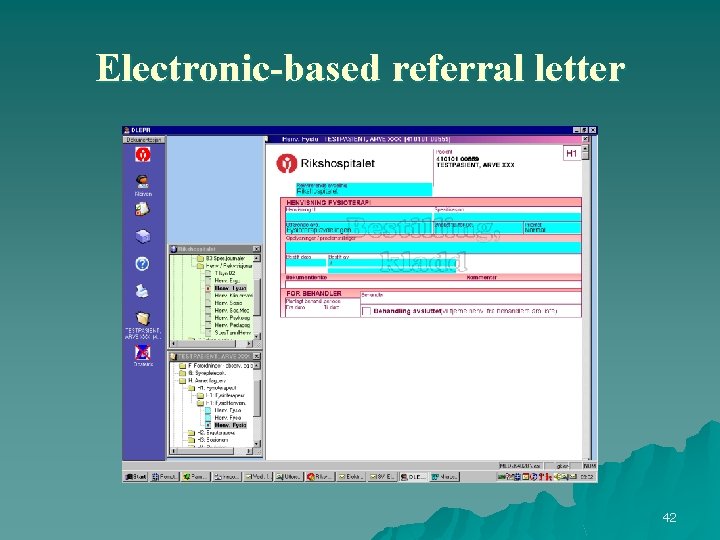 Electronic-based referral letter 42 