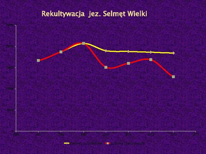 Rekultywacja jez. Selmęt Wielki 25000 20000 15000 10000 5000 0 2006 2007 2008 2009