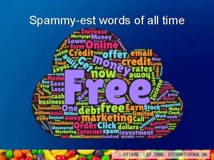 Spammy-est words of all time Spammy-est words of all time