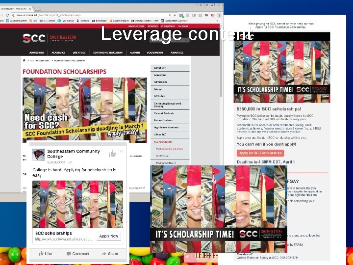 Leverage content Leverage content