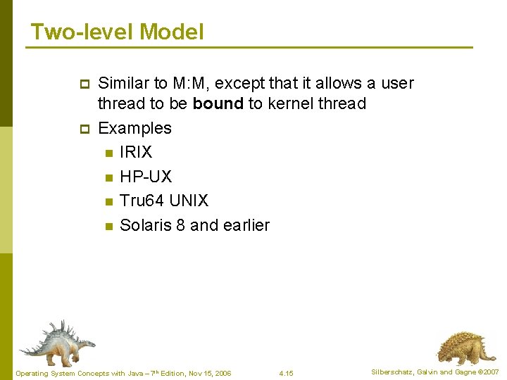 Two-level Model p p Similar to M: M, except that it allows a user Two-level Model p p Similar to M: M, except that it allows a user