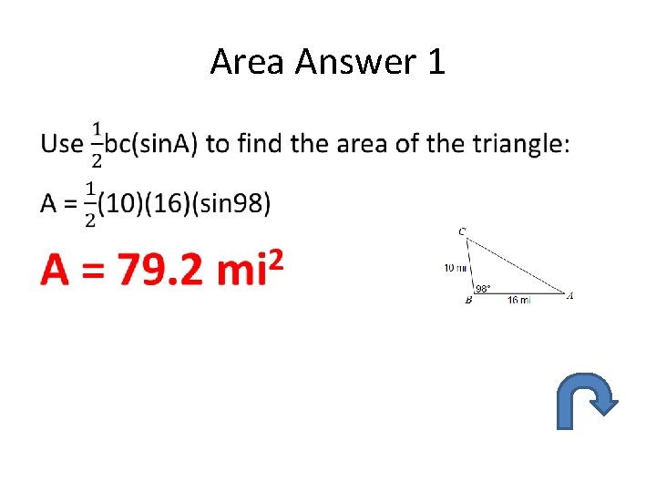 Area Answer 1 • 