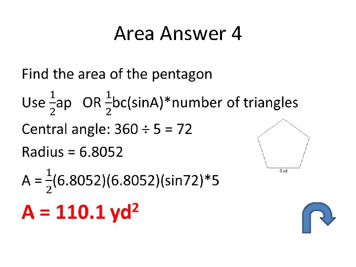 Area Answer 4 • 