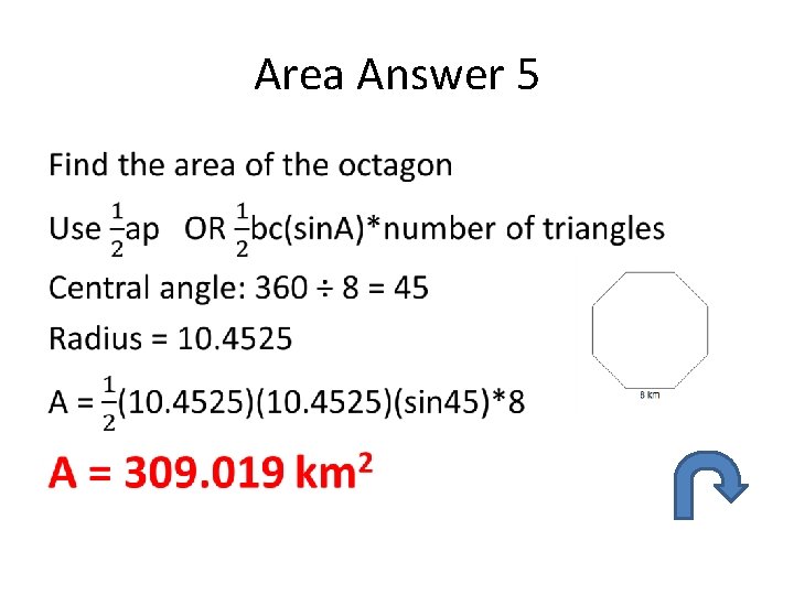 Area Answer 5 • 