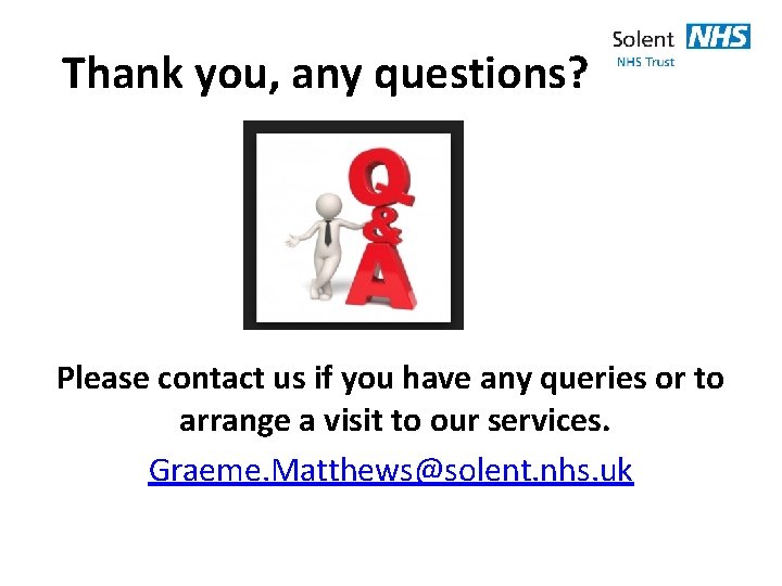 Thank you, any questions? Please contact us if you have any queries or to