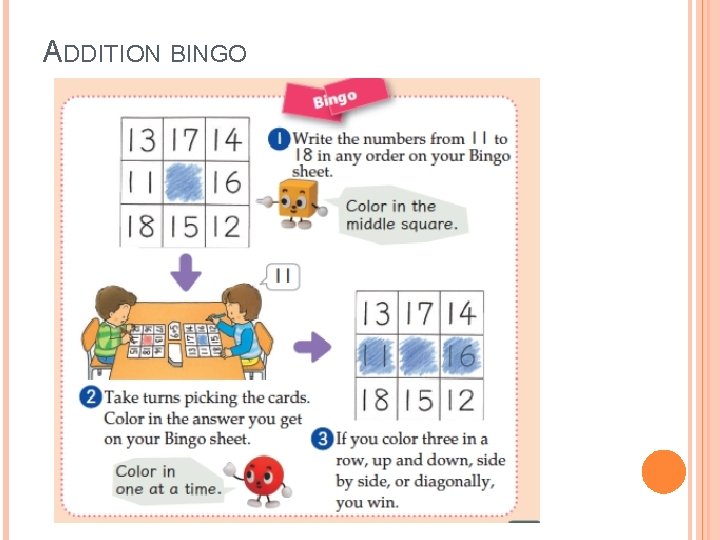 ADDITION BINGO ADDITION BINGO