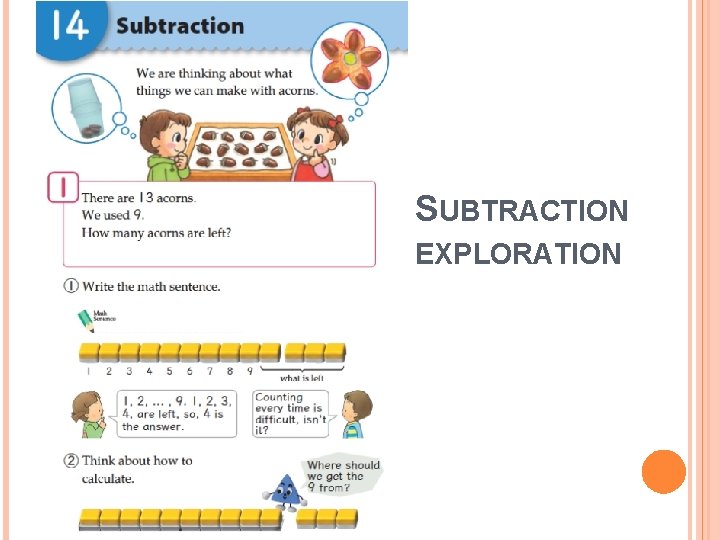 SUBTRACTION EXPLORATION SUBTRACTION EXPLORATION