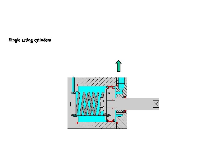 Single acting cylinders 