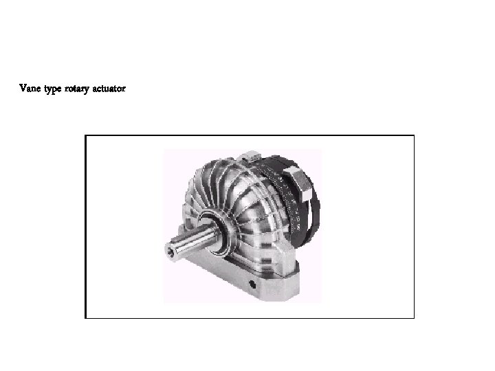 Vane type rotary actuator 