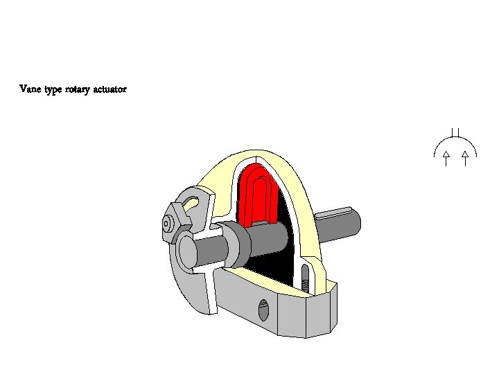 Vane type rotary actuator 