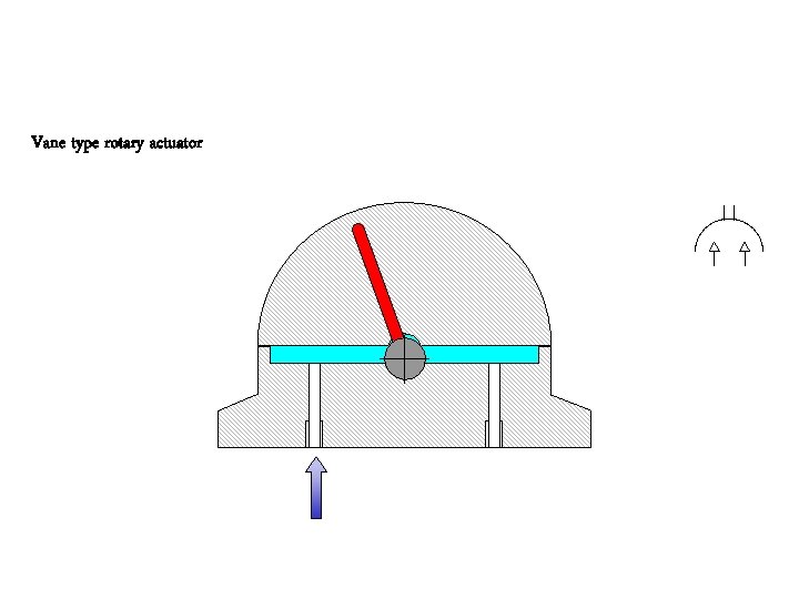 Vane type rotary actuator 