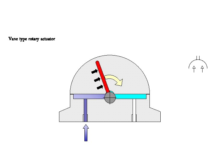 Vane type rotary actuator 