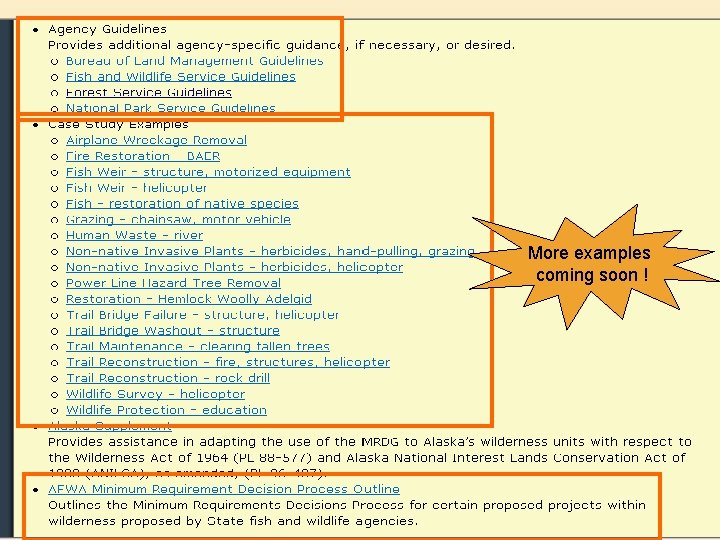 More examples coming soon ! 