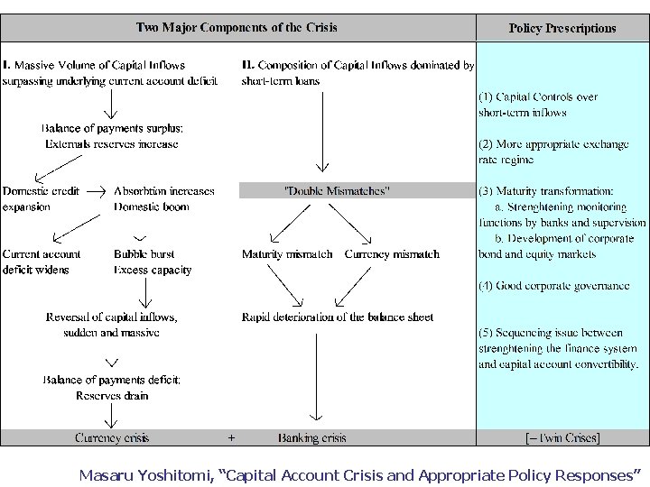 Masaru Yoshitomi, “Capital Account Crisis and Appropriate Policy Responses” 