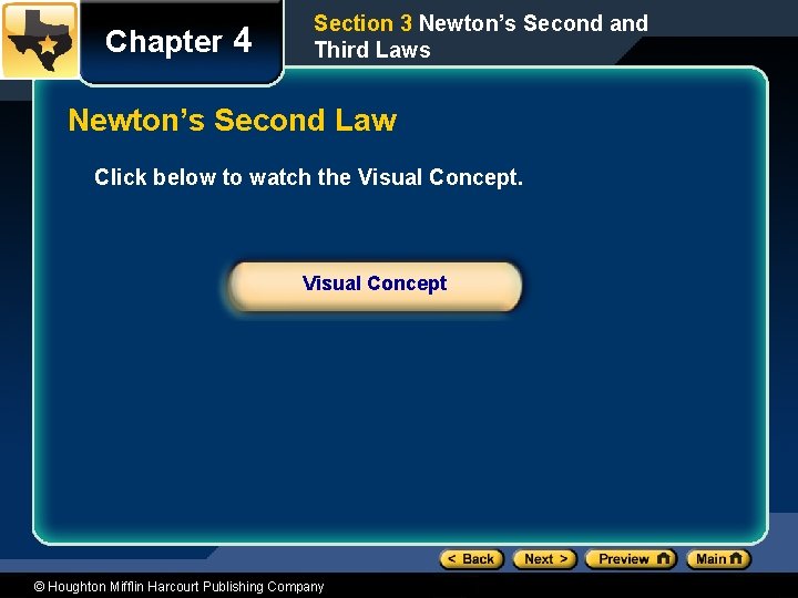 Chapter 4 Section 3 Newton’s Second and Third Laws Newton’s Second Law Click below