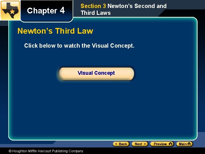 Chapter 4 Section 3 Newton’s Second and Third Laws Newton’s Third Law Click below