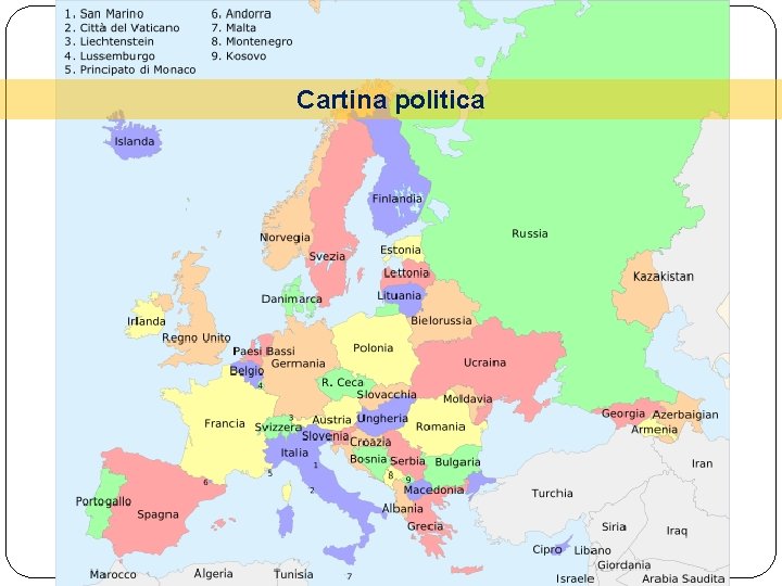 Cartina politica 