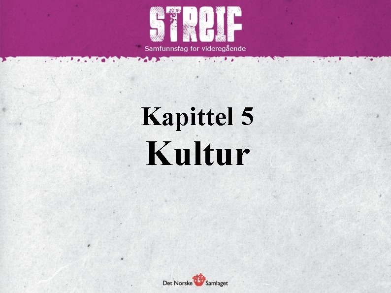 Kapittel 5 Kultur 