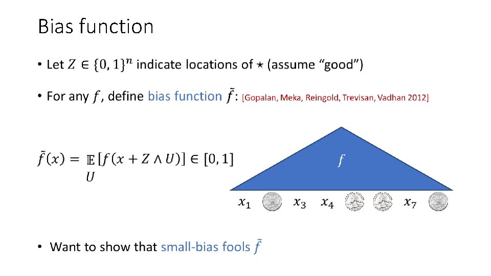 Bias function • 