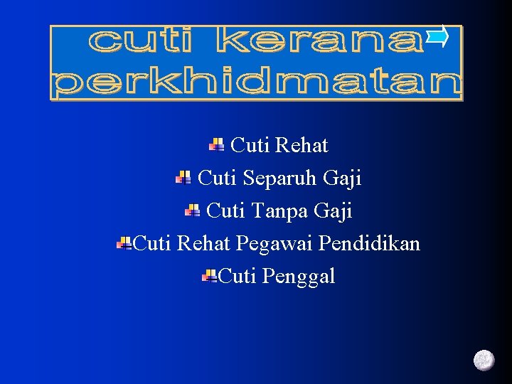 Cuti Rehat Cuti Separuh Gaji Cuti Tanpa Gaji Cuti Rehat Pegawai Pendidikan Cuti Penggal