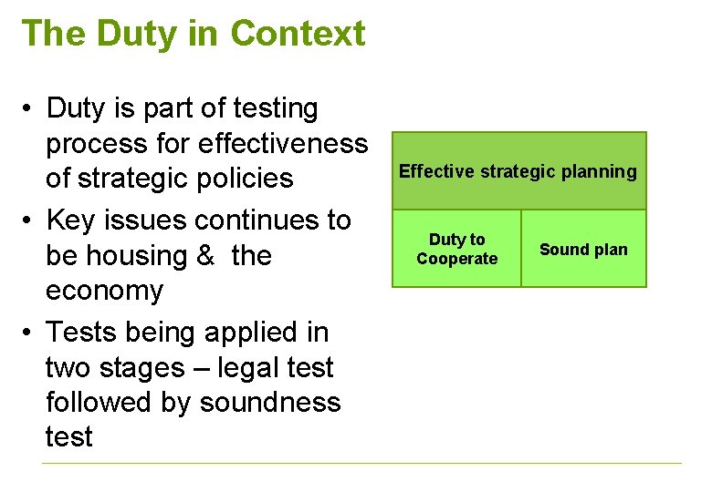 The Duty in Context • Duty is part of testing process for effectiveness of