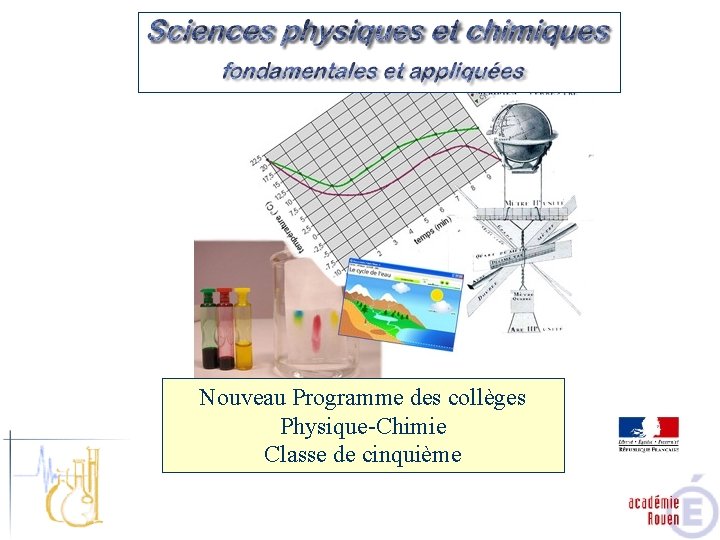 Nouveau Programme des collèges Physique-Chimie Classe de cinquième 