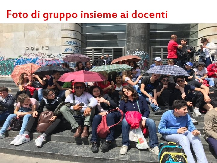 Foto di gruppo insieme ai docenti 