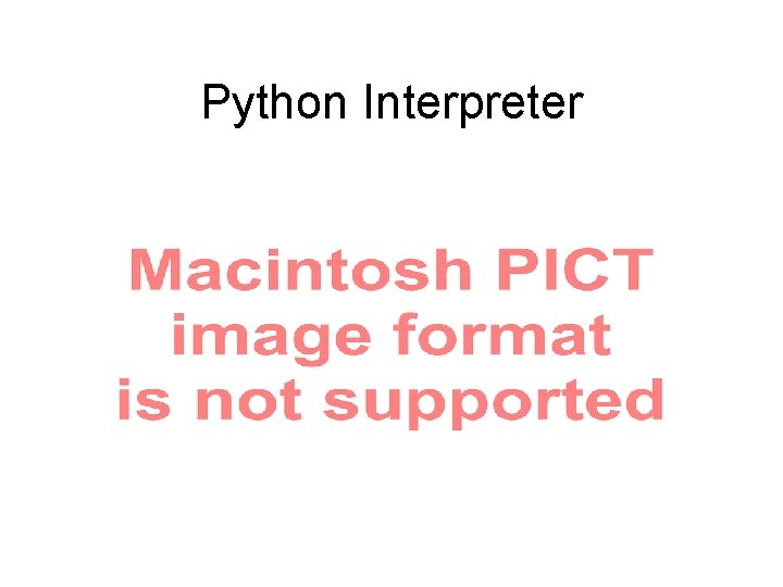 Python Interpreter 