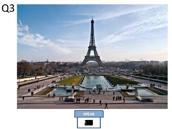 Q 3 SPEAK 14 13 12 11 18 17 16 22 24 26 29