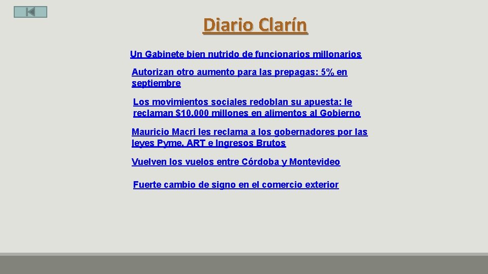 Diario Clarín Un Gabinete bien nutrido de funcionarios millonarios Autorizan otro aumento para las