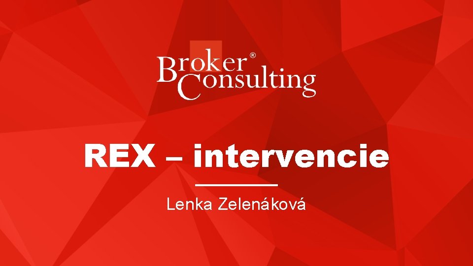 REX – intervencie Lenka Zelenáková 